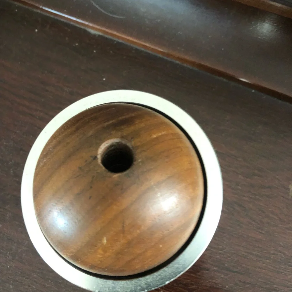 Rare Mid Century Decor 1960’s Kreisler Aluminum & Wood Ball Desk Set